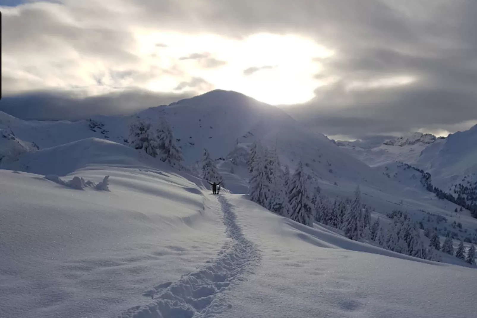 Résidence Le Sylvia-Gebied winter 5km