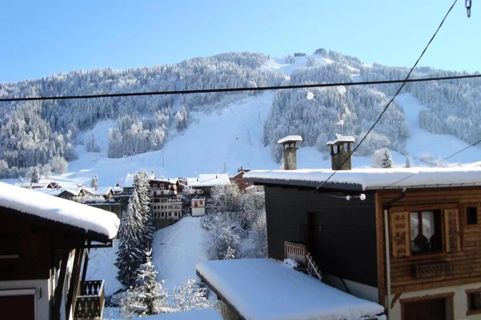 Chalet Le Blizzard-Gebied winter 1km