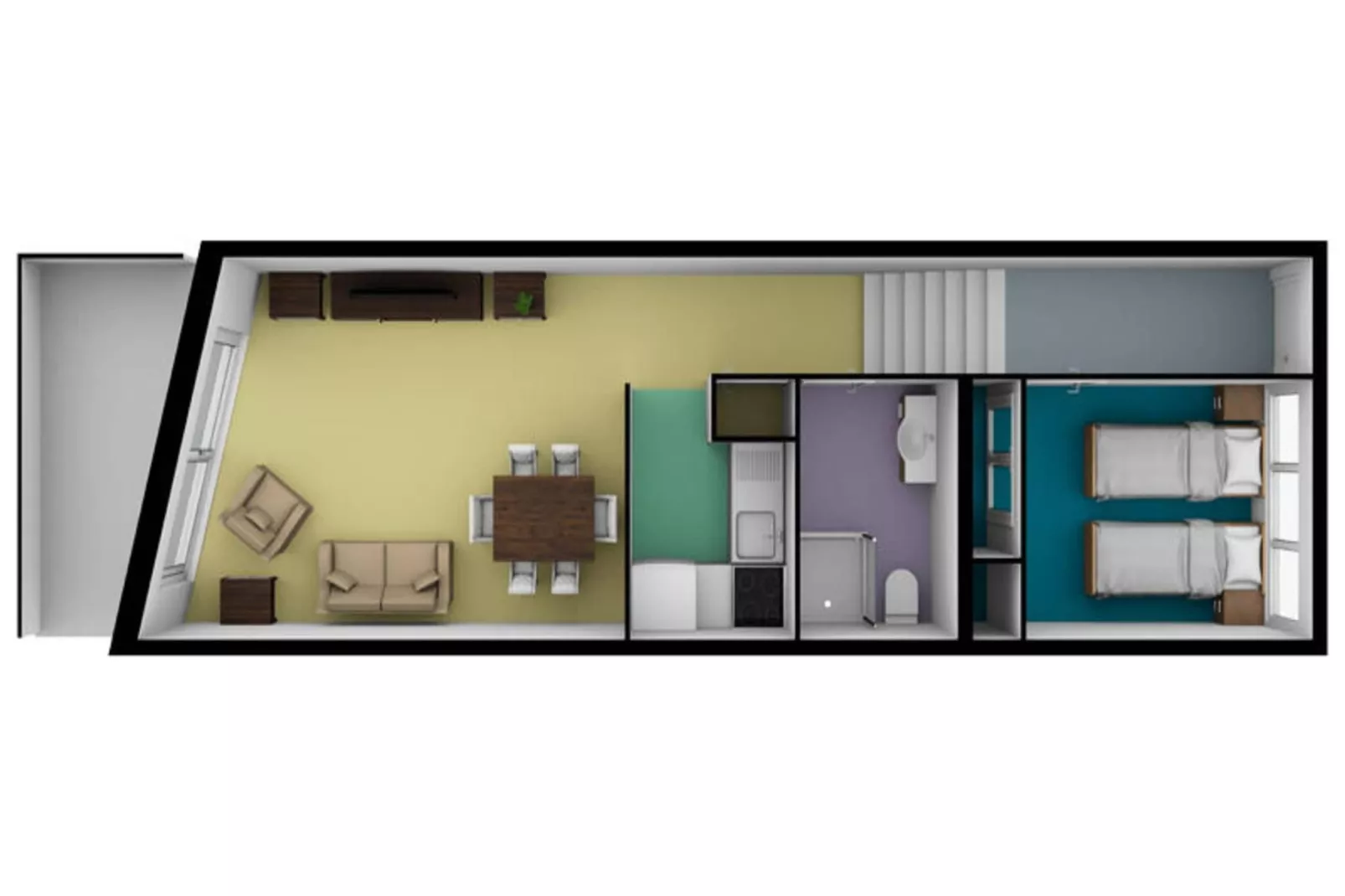 Appartements à La Clusaz-Buitenkant zomer