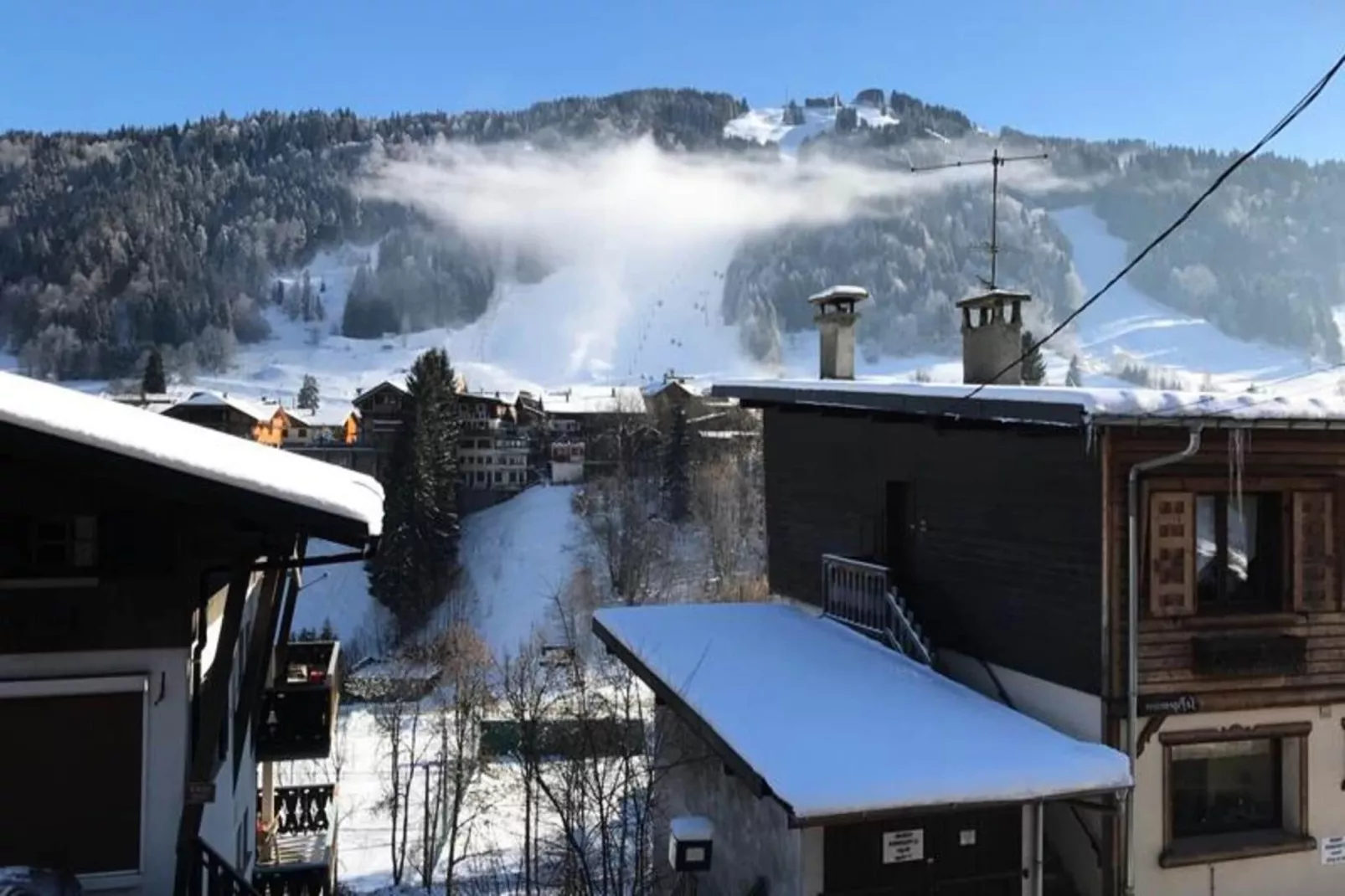 Chalet Le Blizzard-Gebied winter 1km