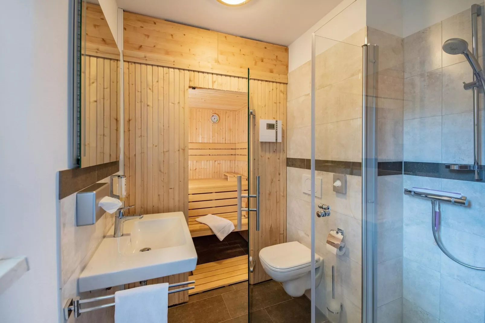 Premiumchalet bis 2 Pers-Badkamer