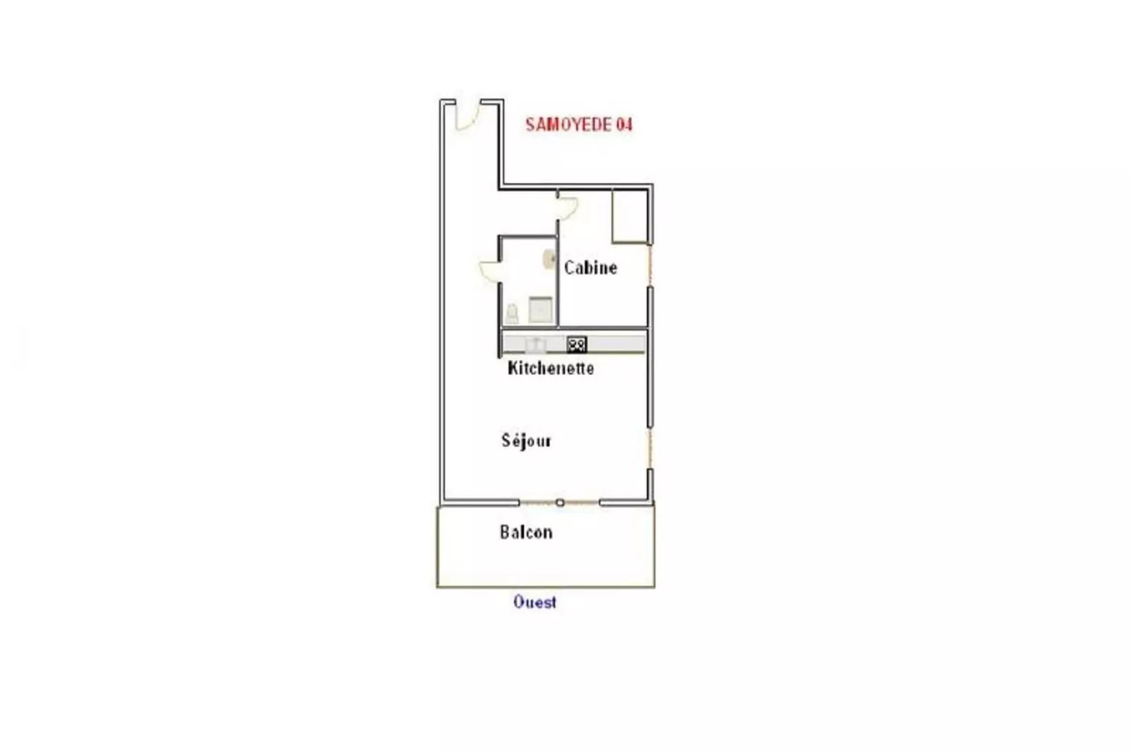 Résidence Samoyede-Plattegrond