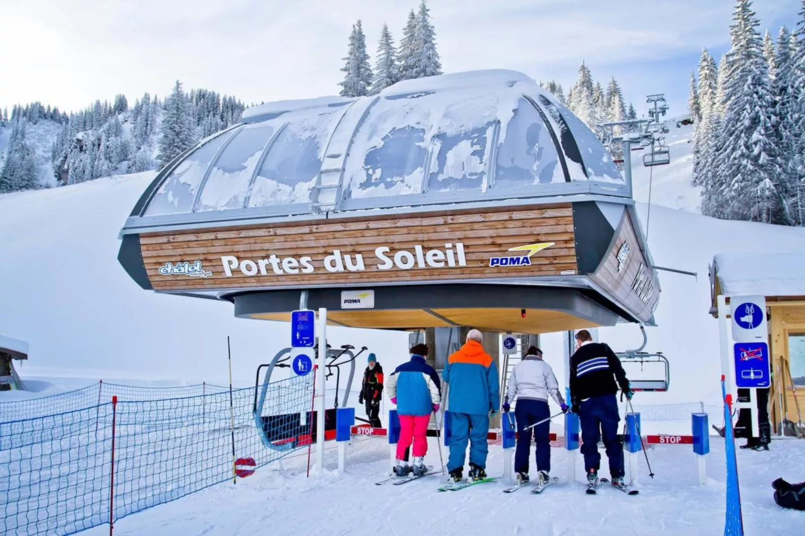 Résidence Sabaudia-Gebied winter 5km