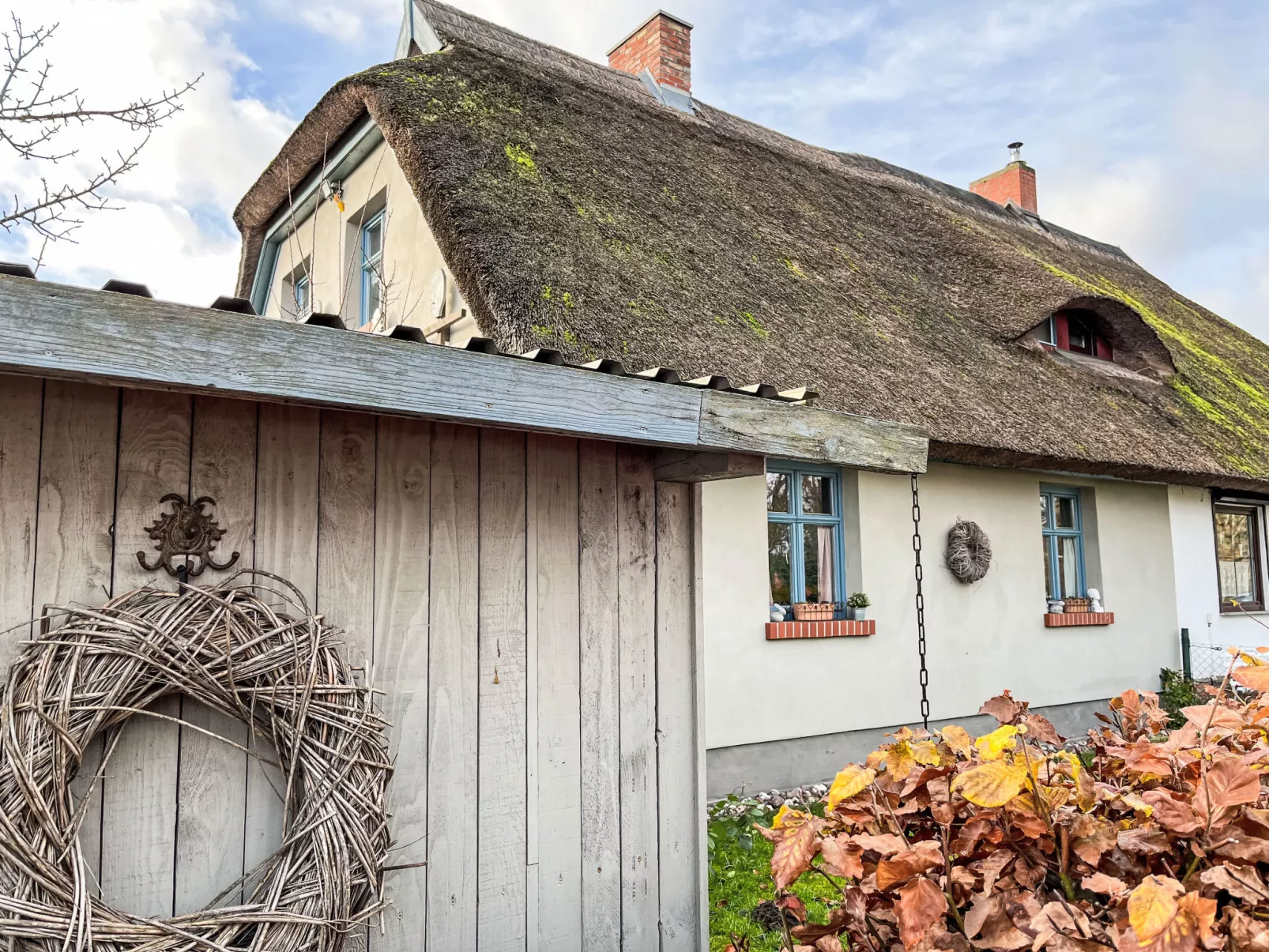 Reetgedecktes Ferienhaus Seelchen-Buiten