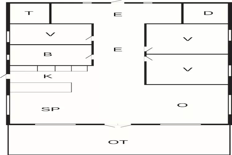 4 sterren vakantie huis in Gørlev-By Traum-Plattegrond