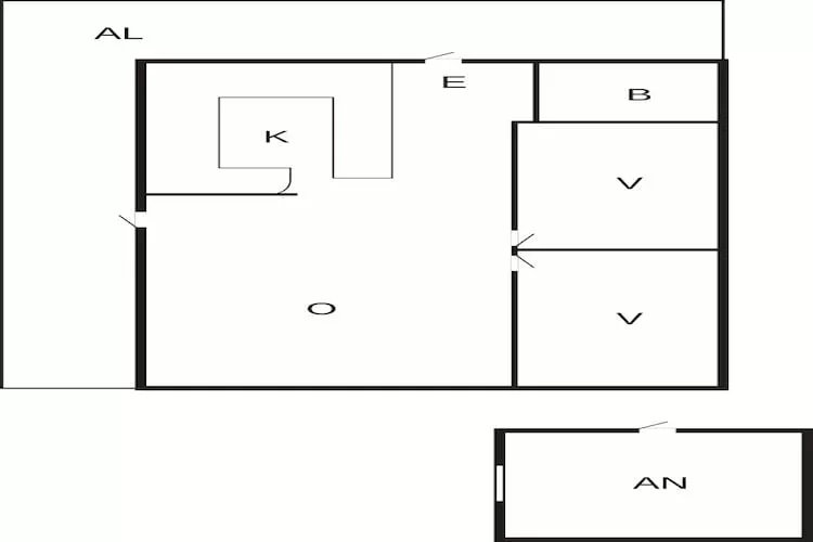 6 Personen vakantie huis in HENÅN-Plattegrond