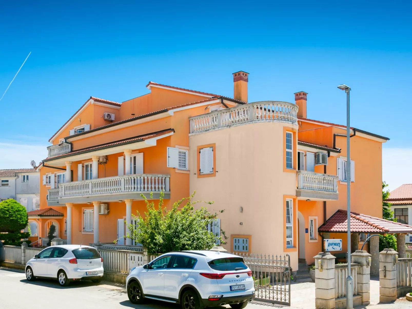 Angenehme Wohnung mit Terrasse und Barbecue