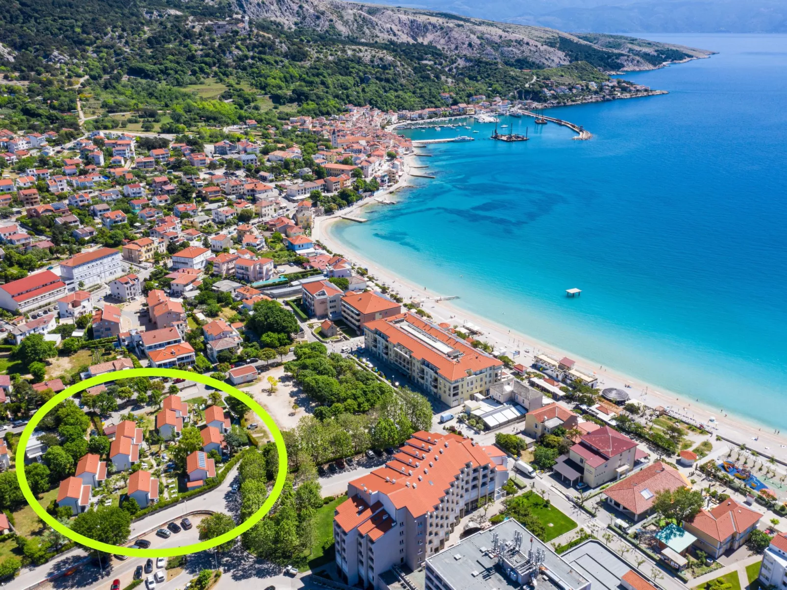 Für 4 Personen ca. 53 m&sup2; in Baška, Adriaküste Kroatien (Kroatische Inseln)