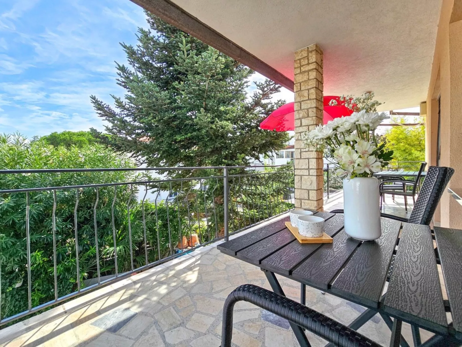 Wohnung 30m vom Meer entfernt für bis zu 6 Personen