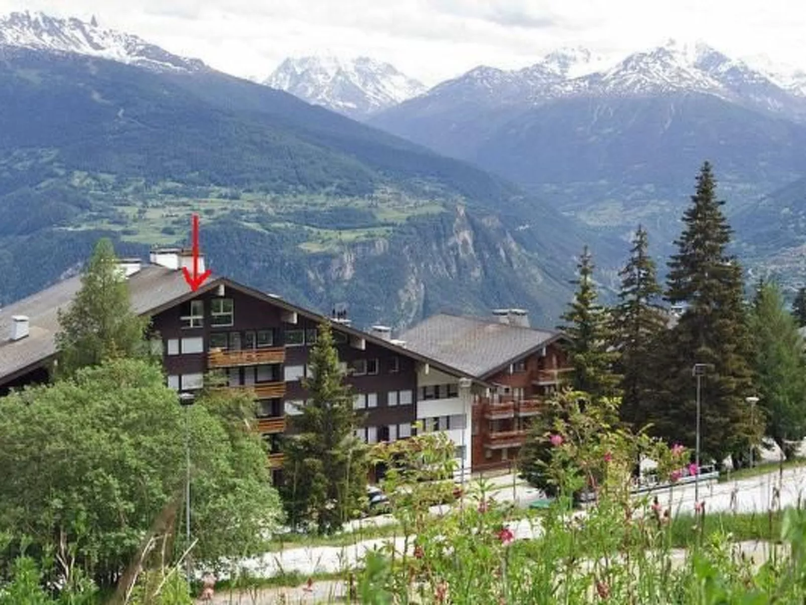 Ski-in Wohnung in Anzere mit Parkplatz