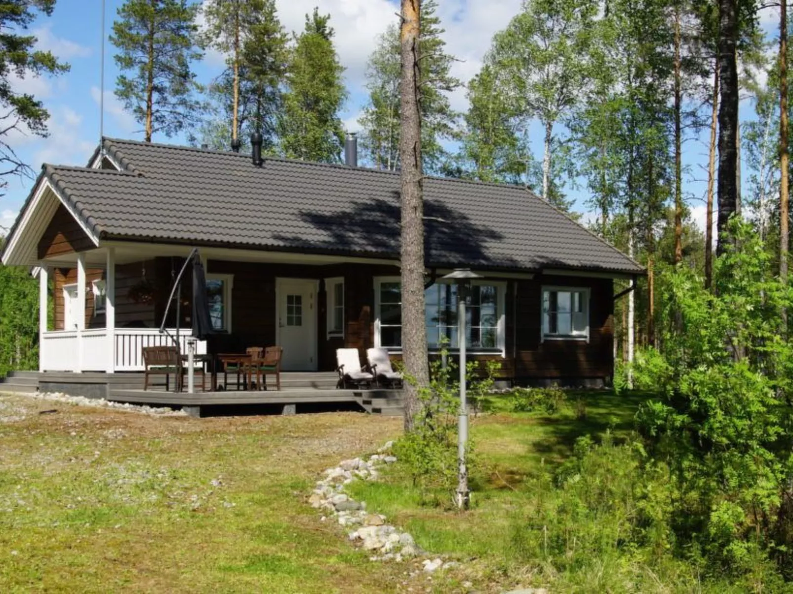 Ferienvilla mit Sauna und Garten am See