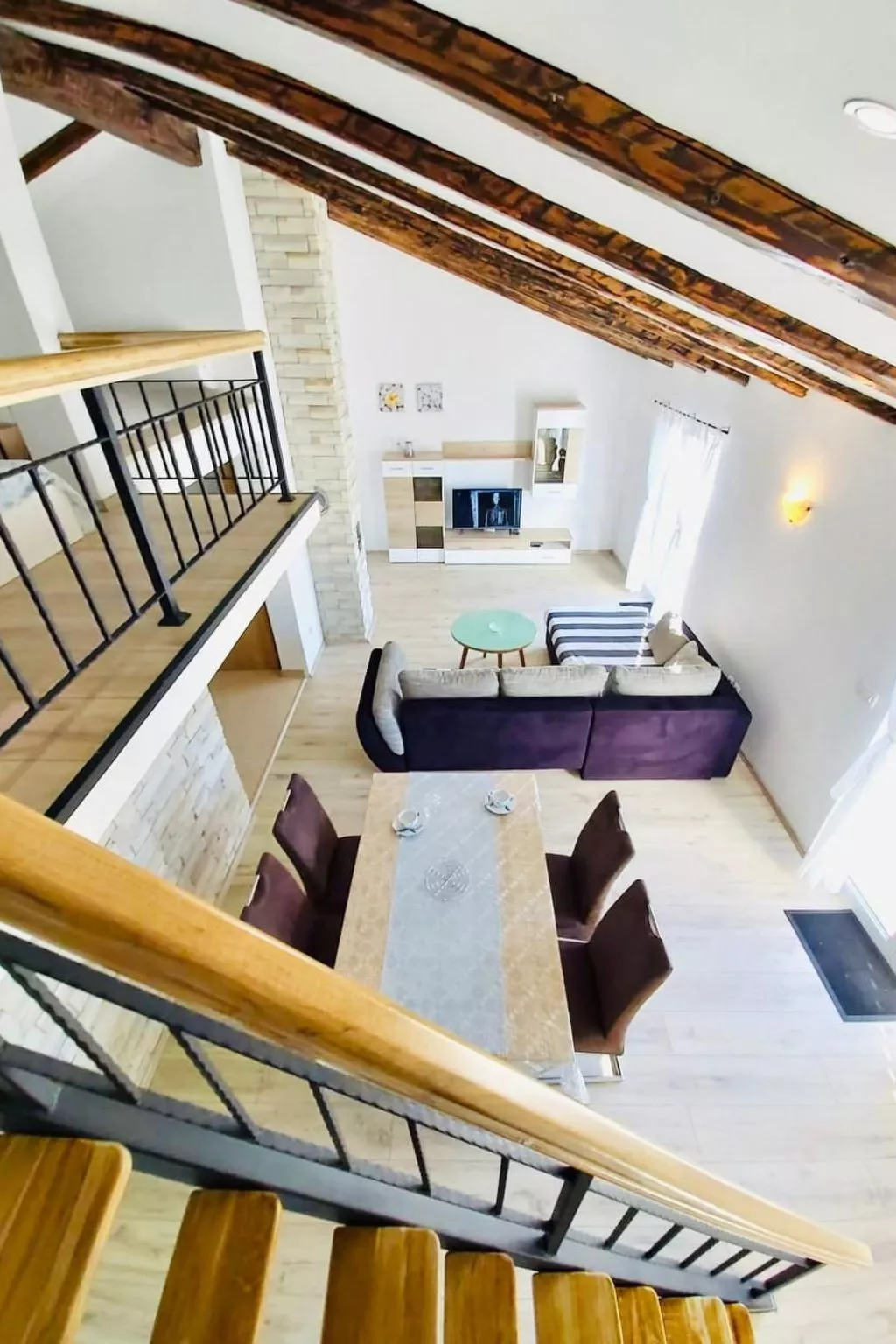 Apartment Karlo auf zwei Wohnebenen, mit Meerblick