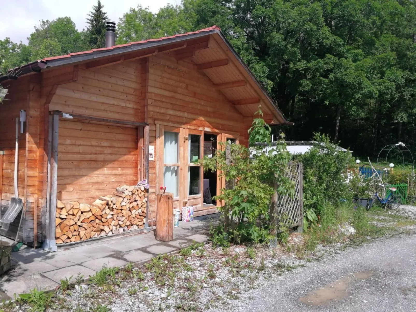 Chalet/ Blockhaus auf Camping