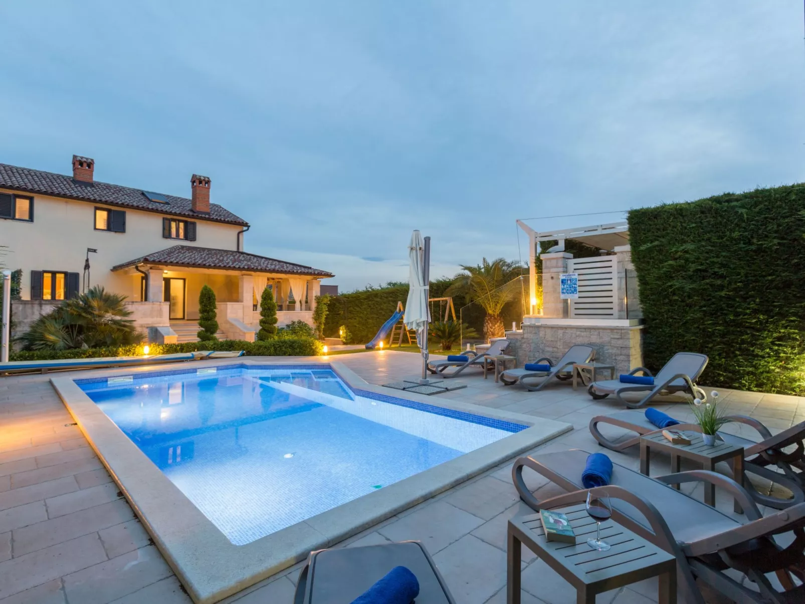 Villa Anabel bei Porec mit Pool, Jacuzzi und Sauna