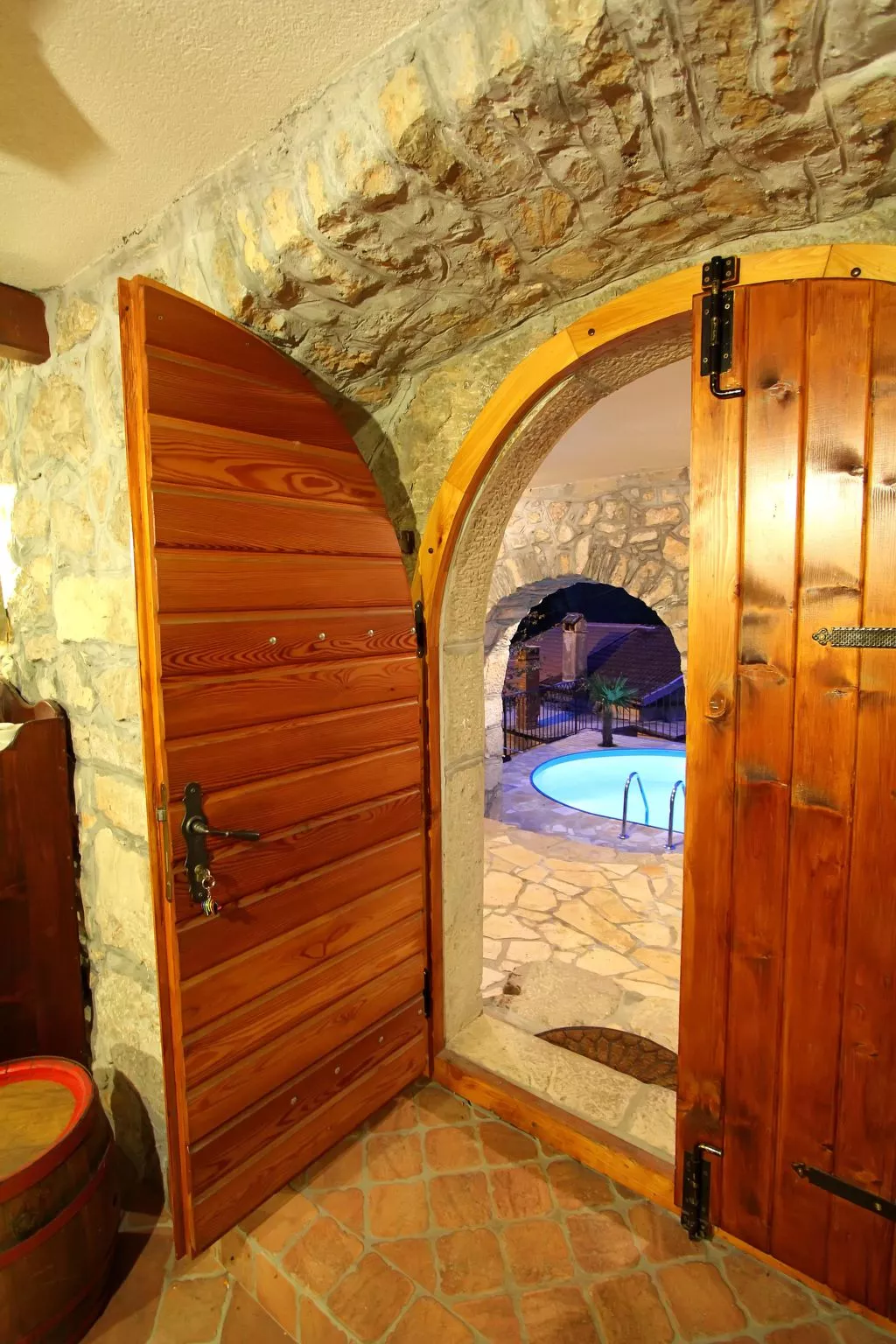 In Lovranska Draga mit großem Kamin