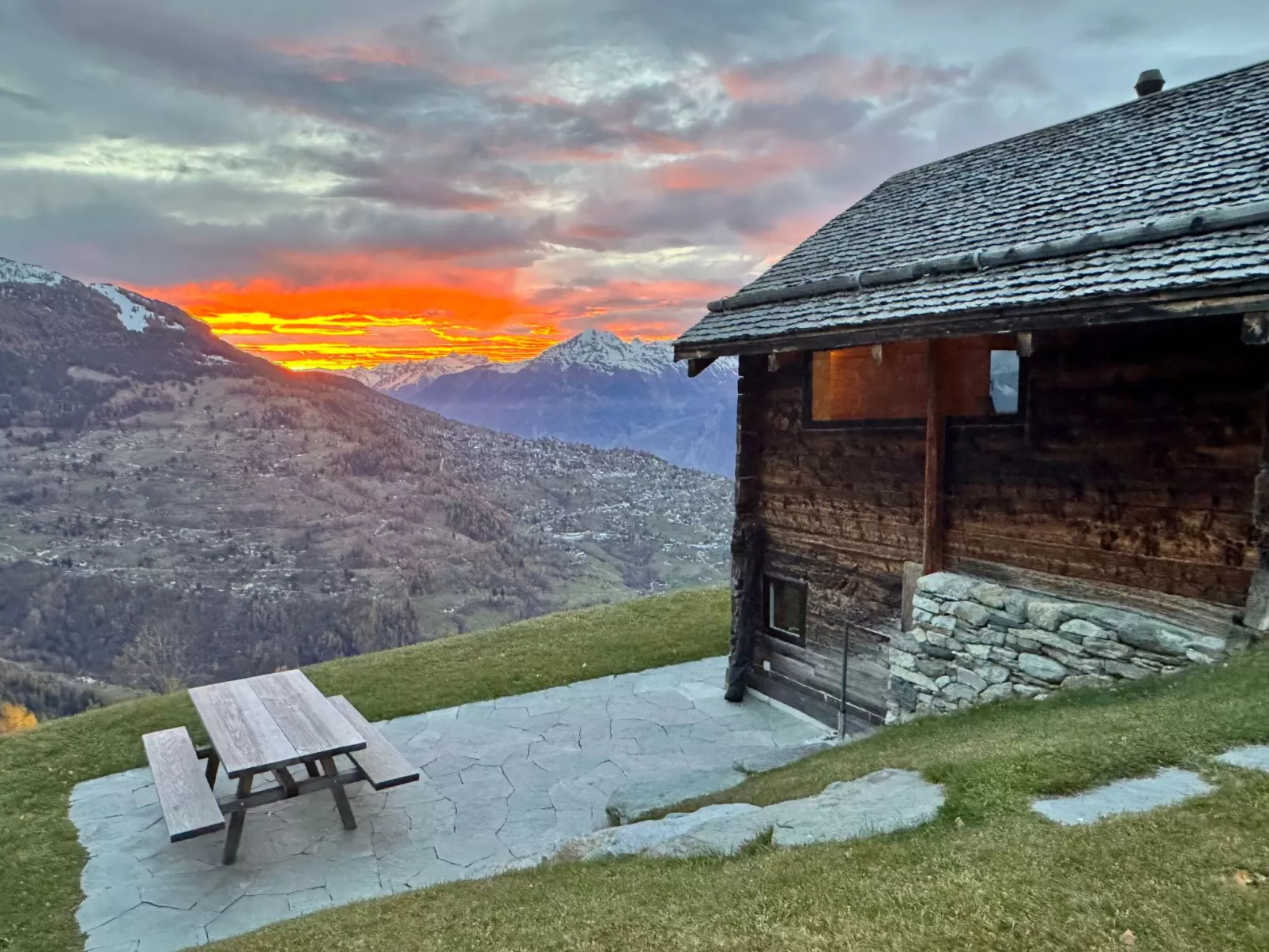 Alm Mayen im Wallis von 1904