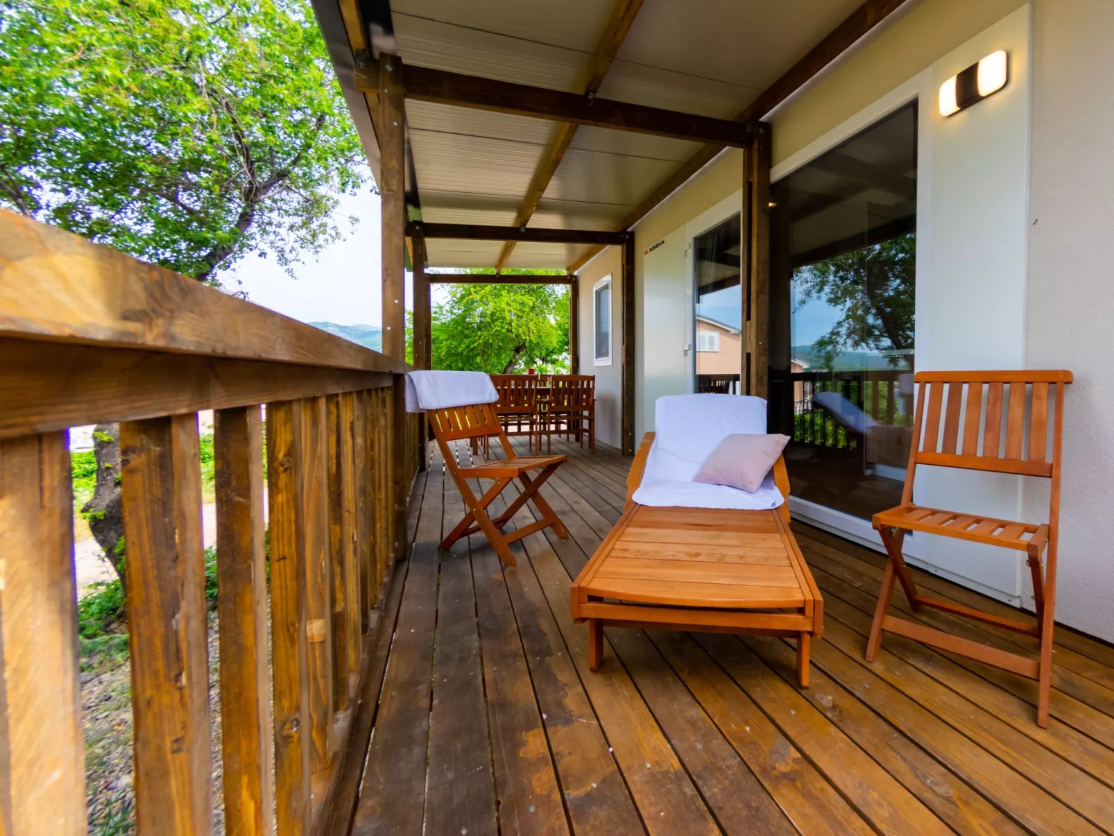 Mobilheim mit gemeinschaftlichem Pool