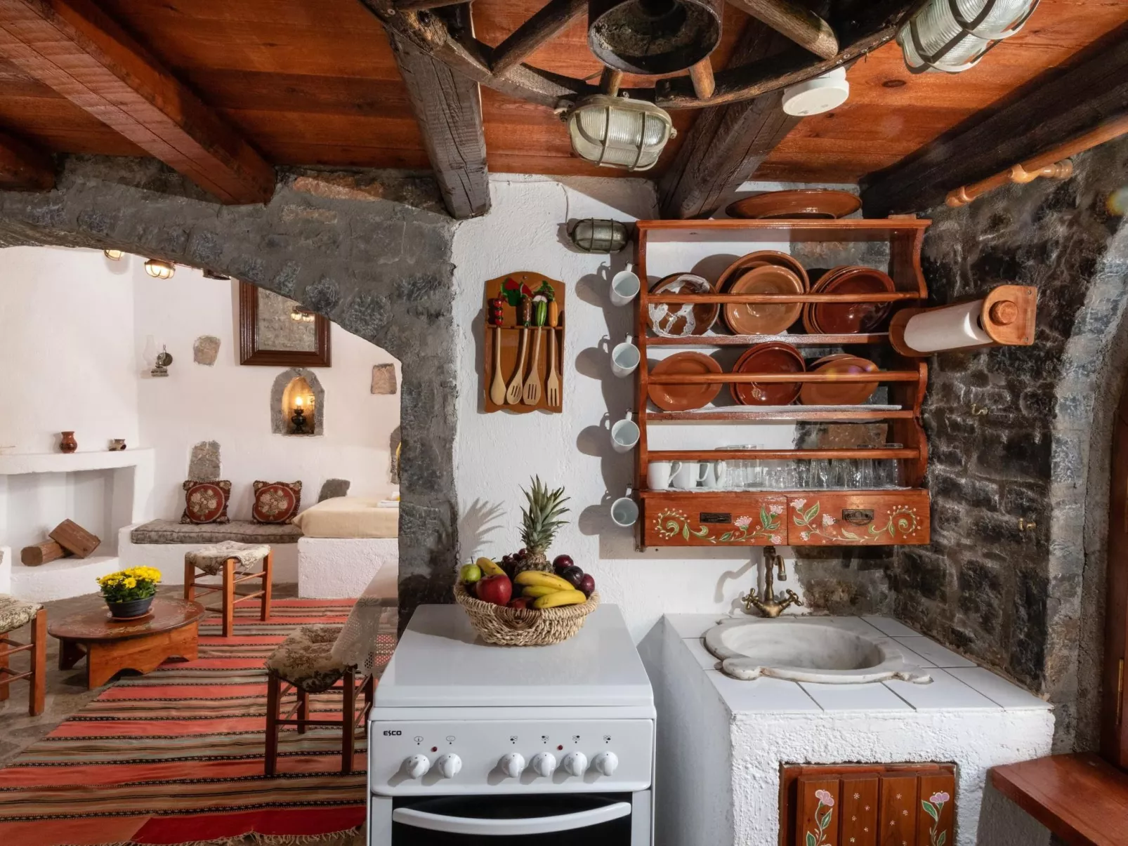 Authentisches kretisches Steinhaus Clio mit Aussicht