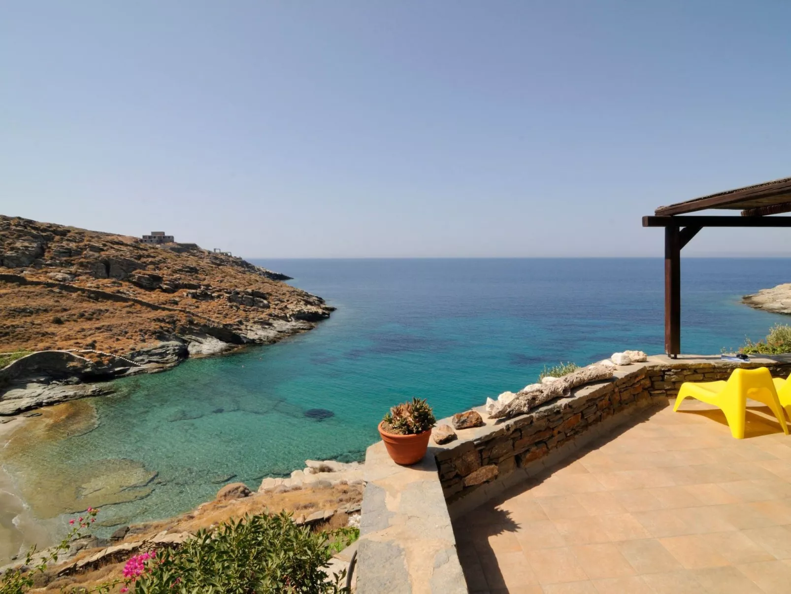 Luxuriöse, ruhige Wohnung direkt am Meer - Privatstrand