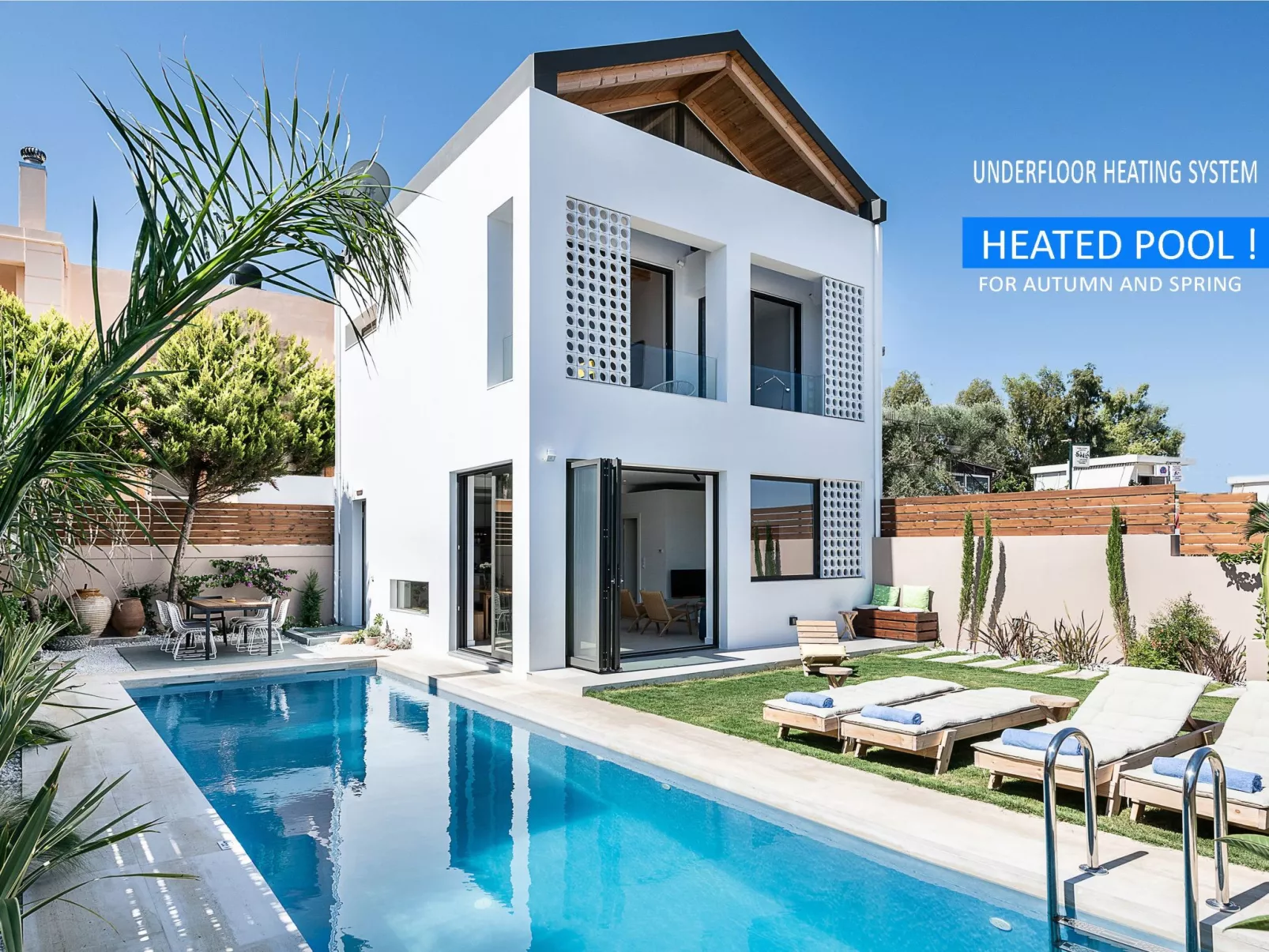 Ferienvilla "Fos" mit Blick auf das Wasser