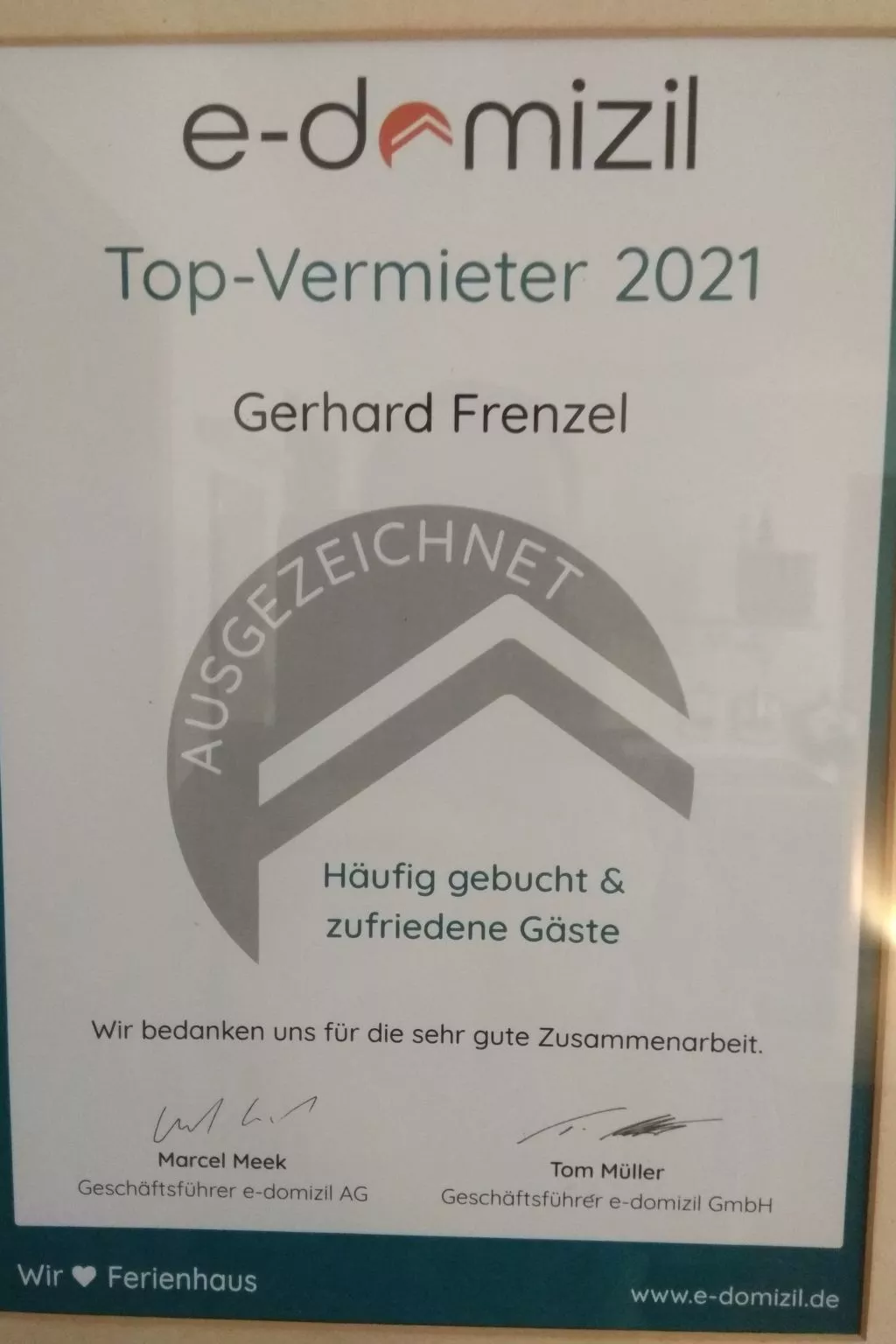 Mit eigenem Parkplatz