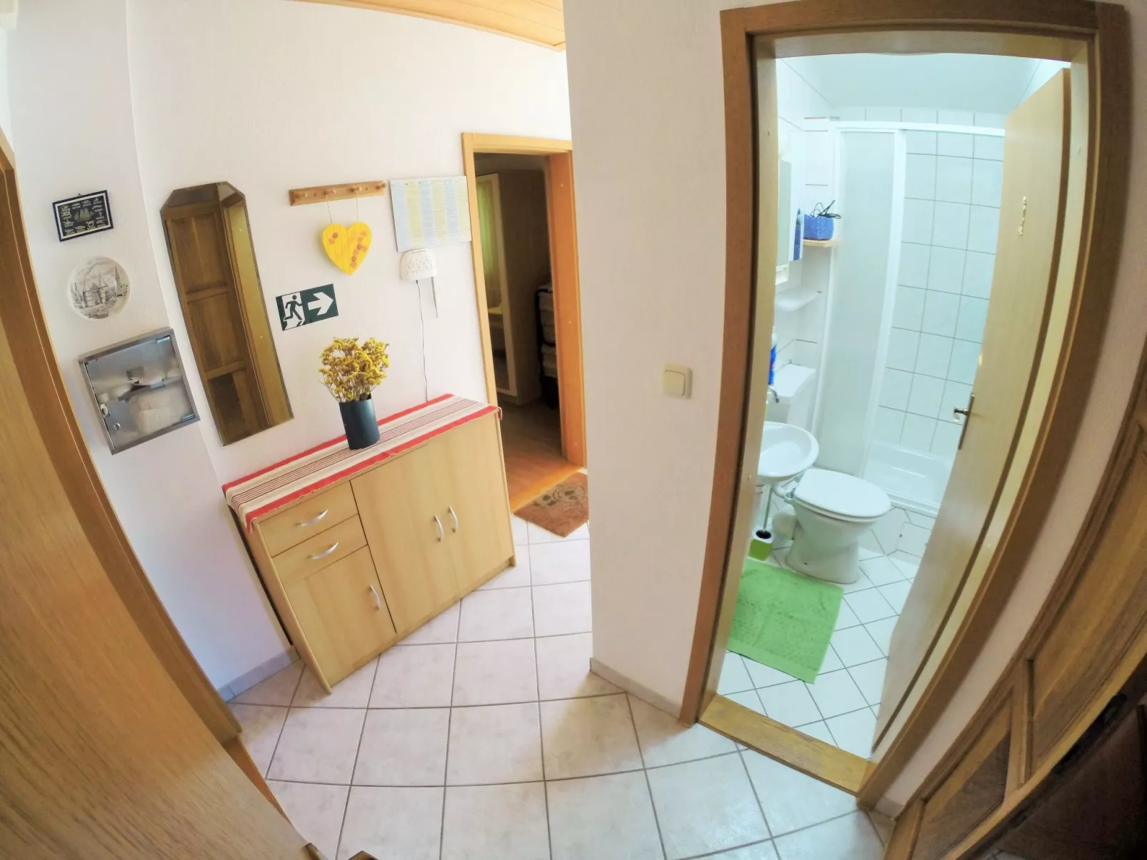 Wohnung mit Grill, Terrasse und Garten