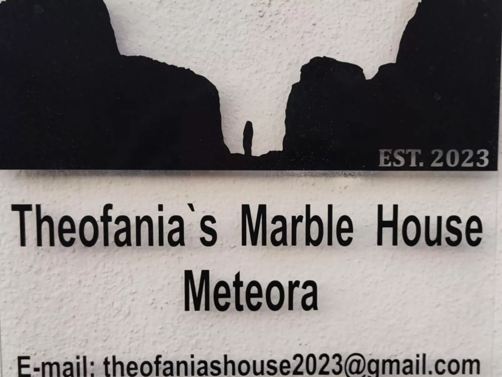 Theofanias Marmorhaus Meteora-Buiten