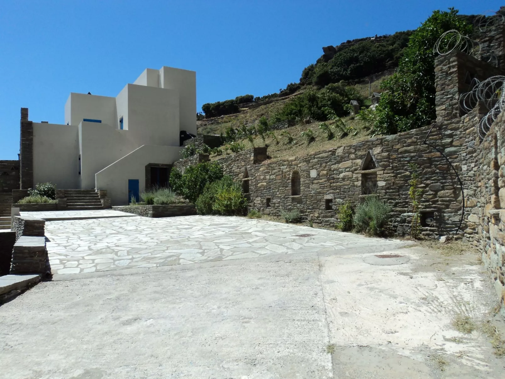 Ferienvilla "Anemos" mit Infinity-Pool-Buiten