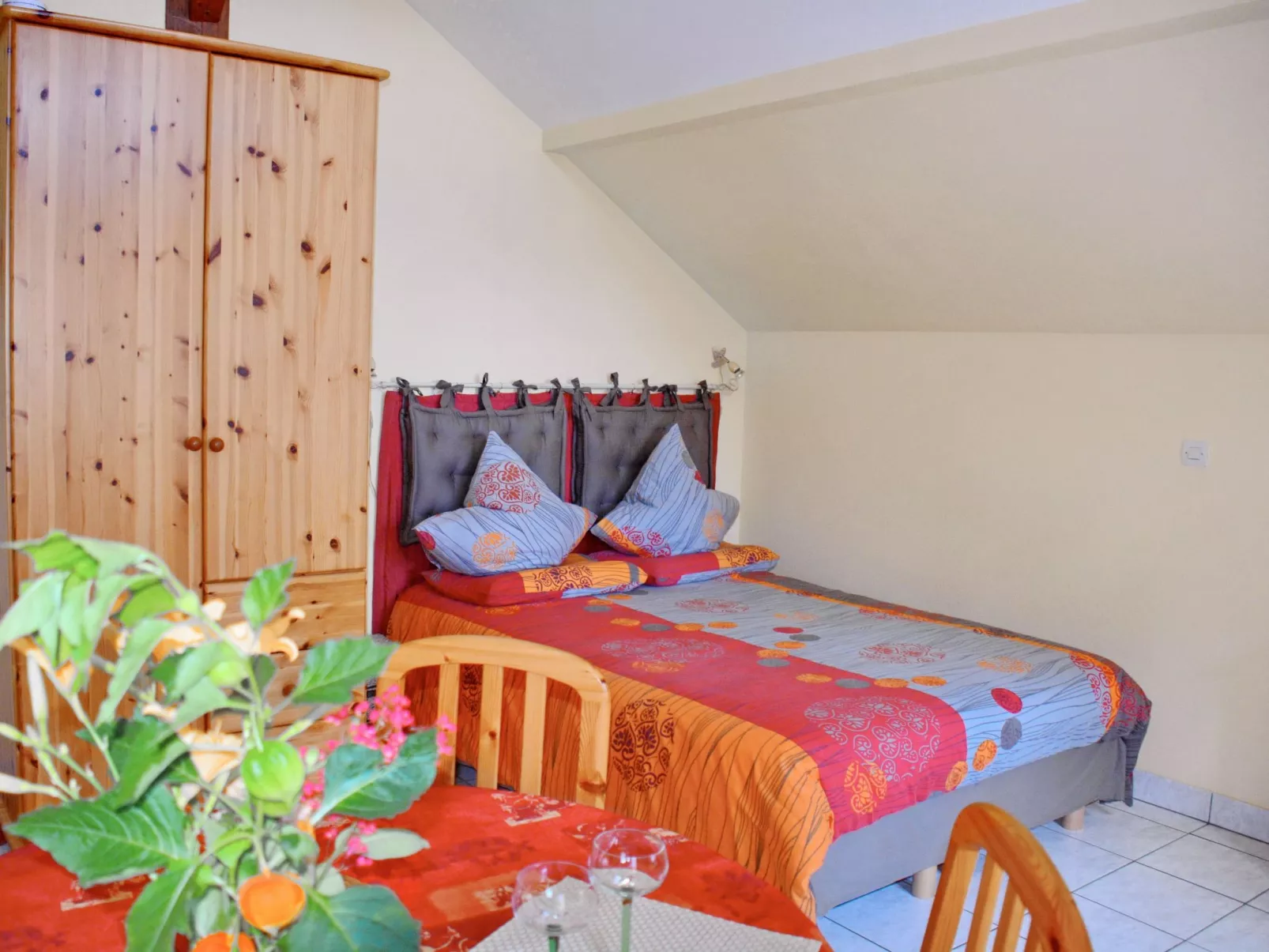 La Maison Bleue im Zentrum des Elsass in Bergheim