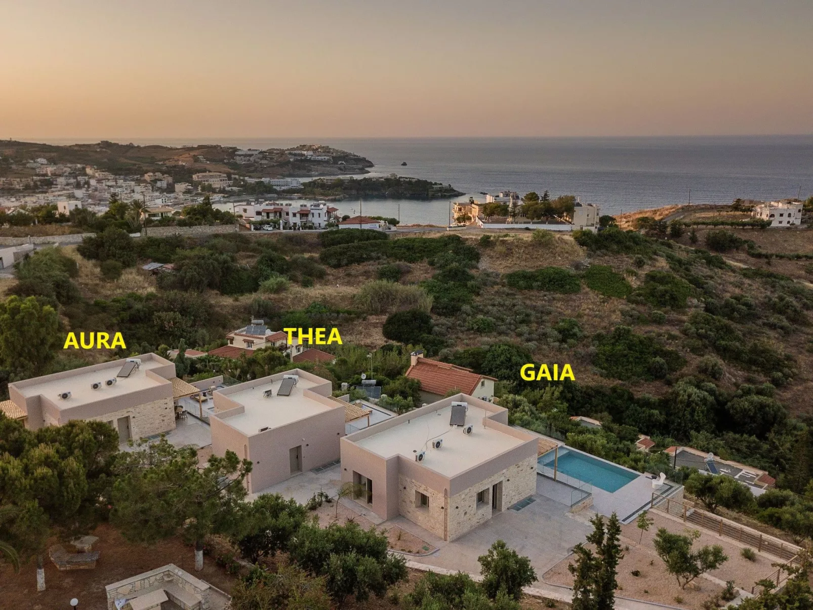 Haus in Gazi mit privatem Parkplatz und herrlicher Aussicht-Buiten