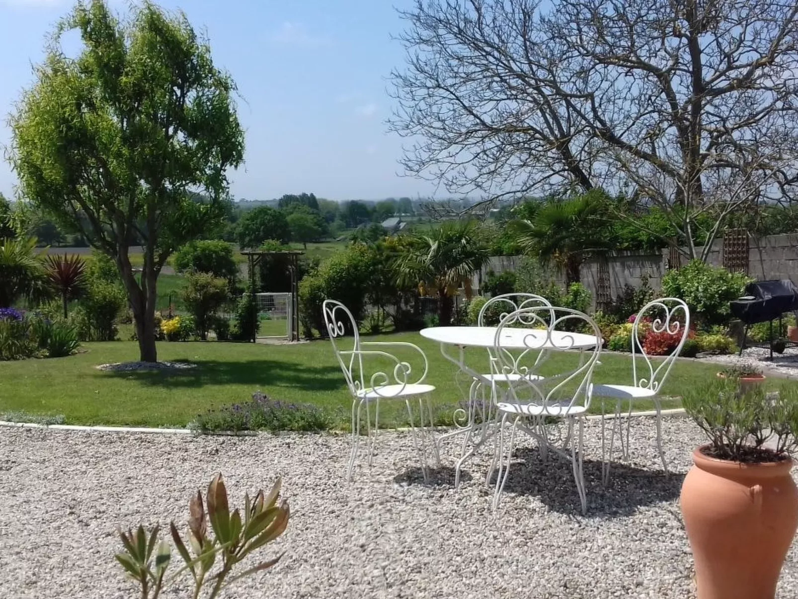 Gite Pamphilienne mit Blick auf Mont Saint Michel-Buiten