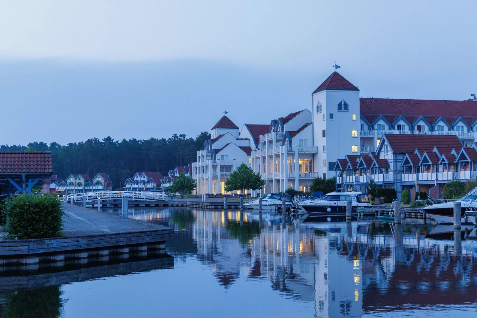 Hafendorf Rheinsberg 1-Gebieden zomer 1km