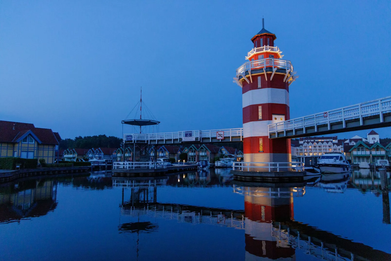 Hafendorf Rheinsberg 1-Gebieden zomer 1km