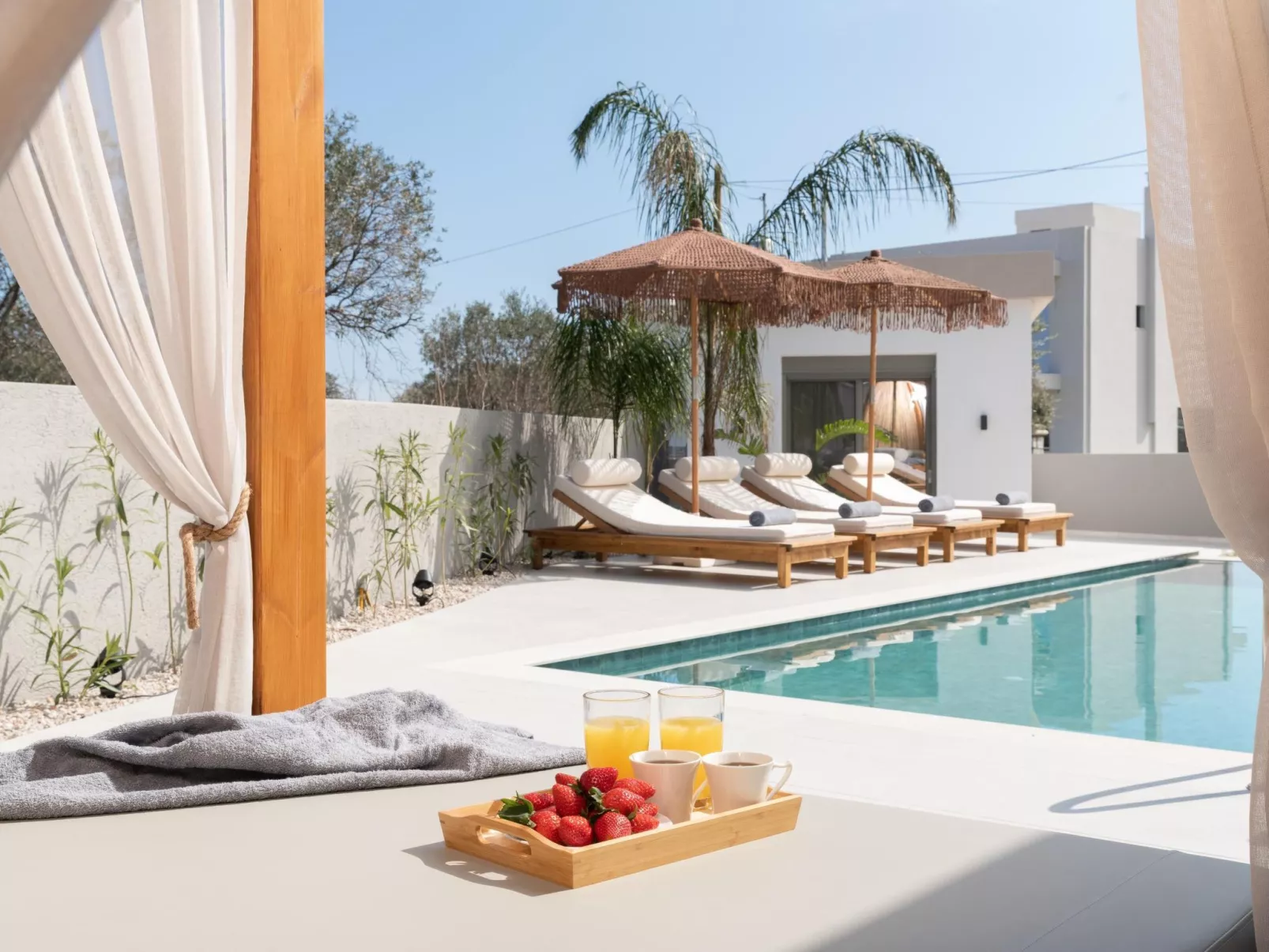 Golf Beach Villa in der Nähe von Afantou Beach-Buiten