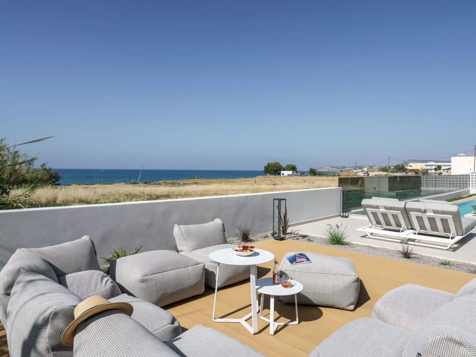 Villa am Strand, beheizter Pool, Playarea, Whirlpool-Binnen