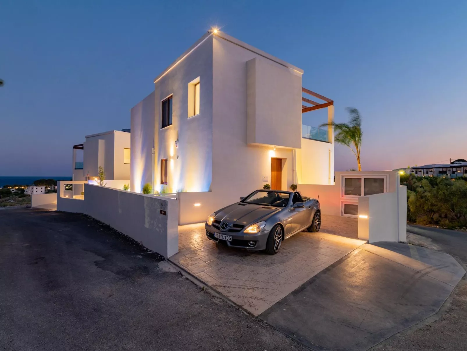 Traditionelle griechische Ferienvilla Eventide-Buiten