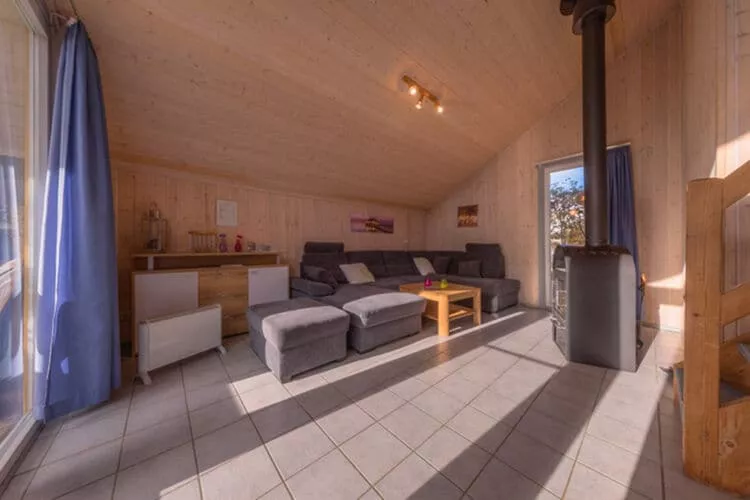 FH Wildgans Comfort mit Sauna & Kaminofen 81 qm-Woonkamer