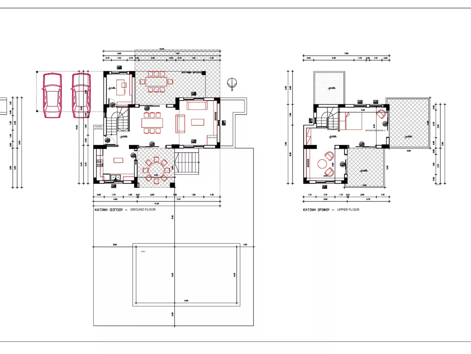 Villa mit Pool für bis zu 8 Personen. Meerblick.