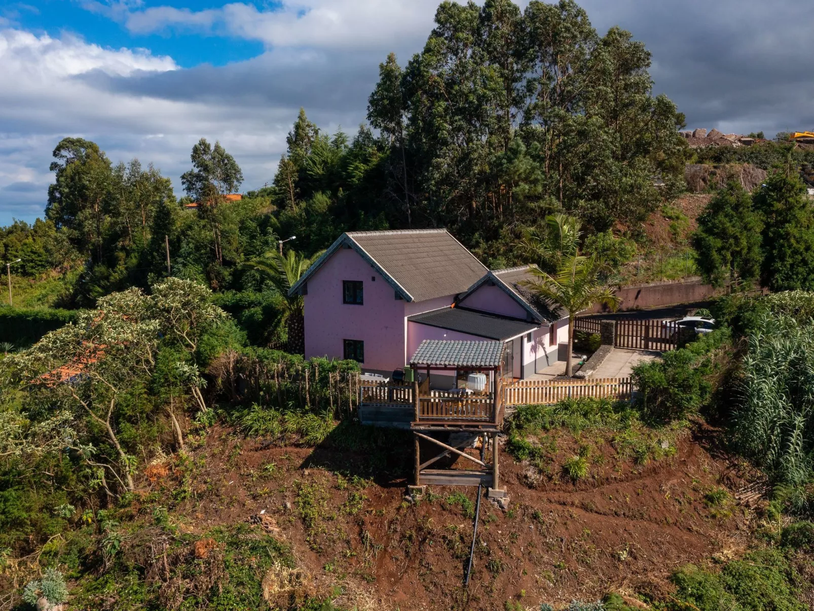 Dorf Sonnenuntergang