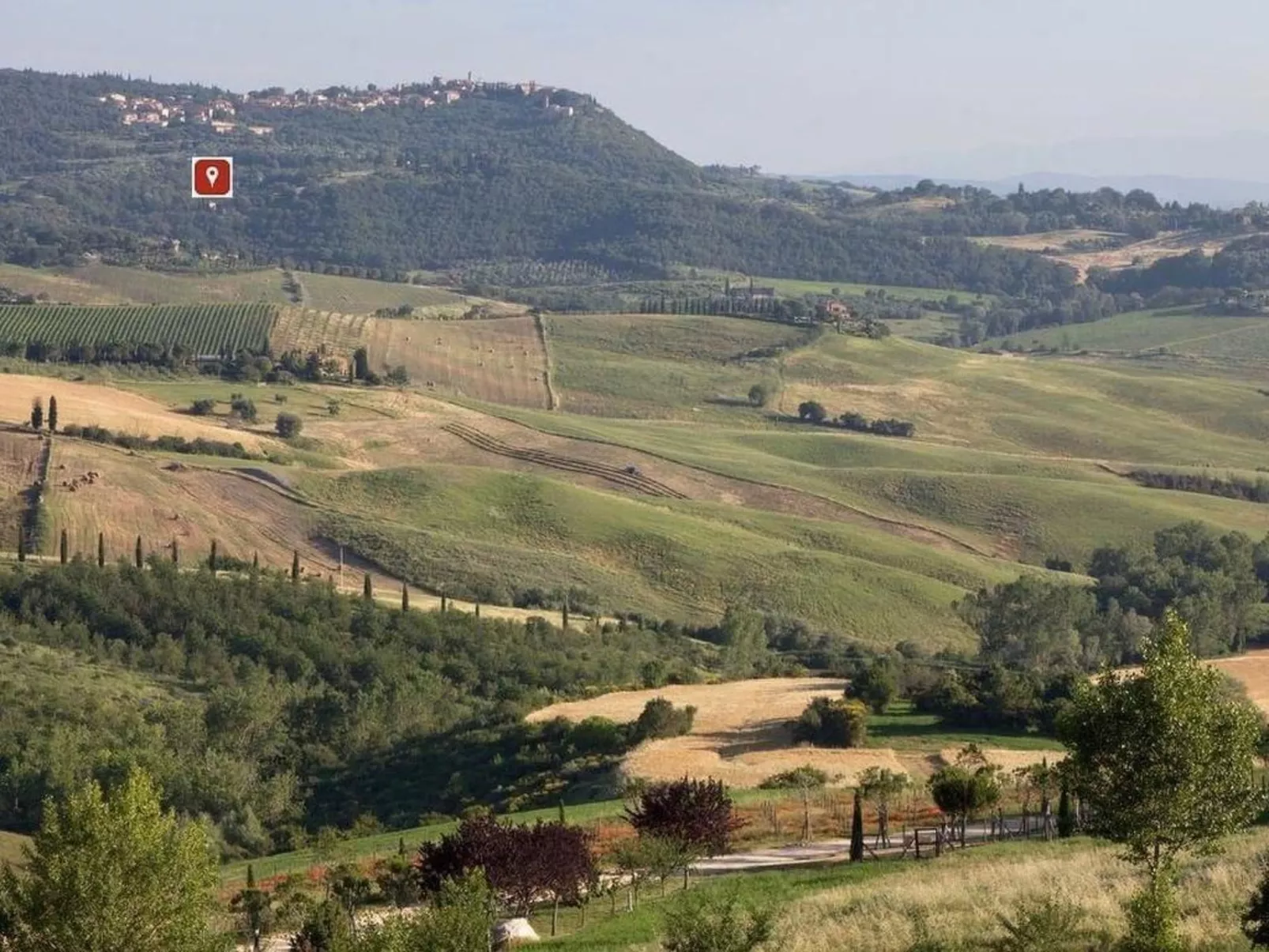 Casa Mulinello, Blick auf das Tal von Montepulciano
