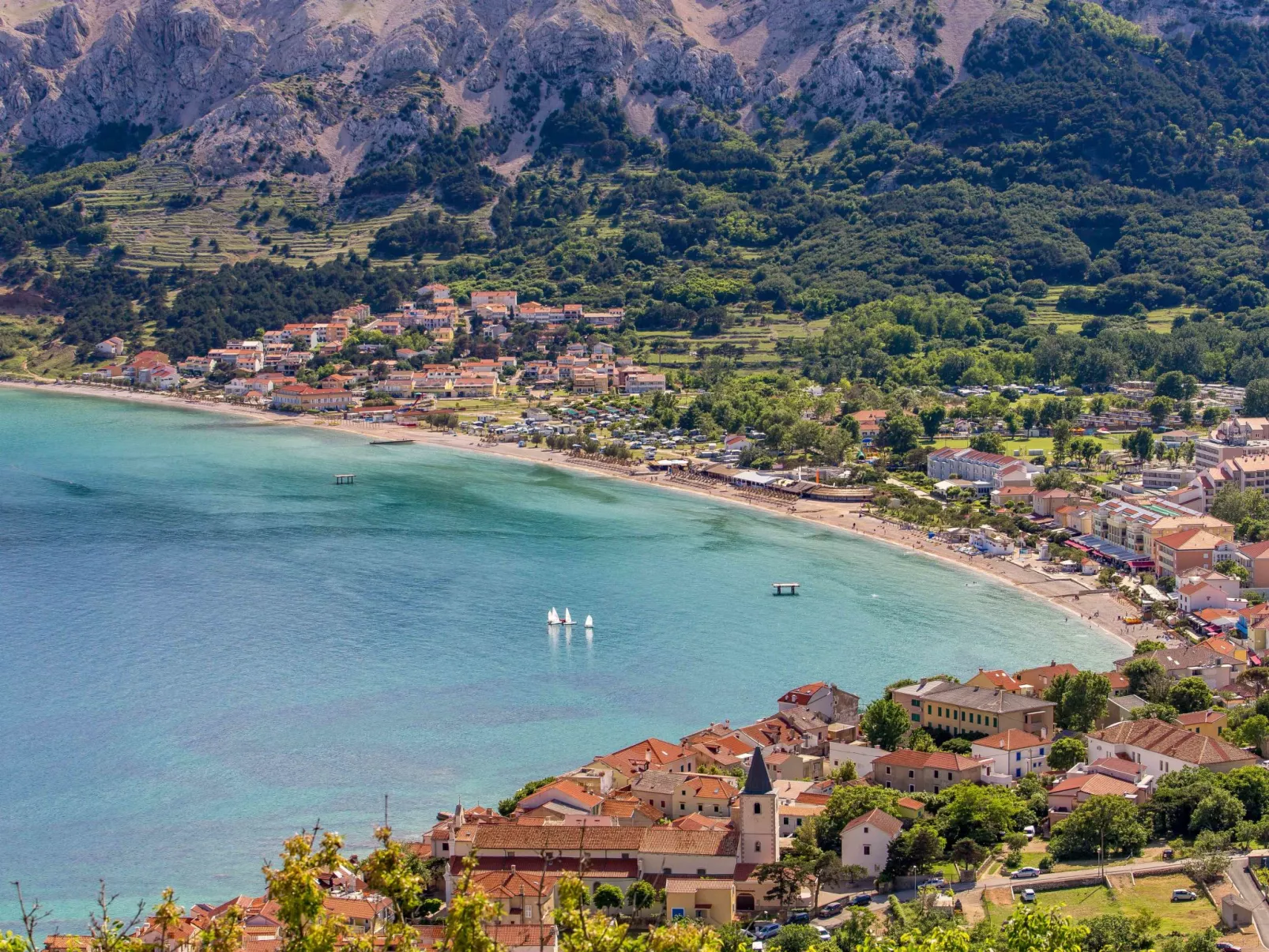 In Baška mit Eigenem Balkon - Omgeving