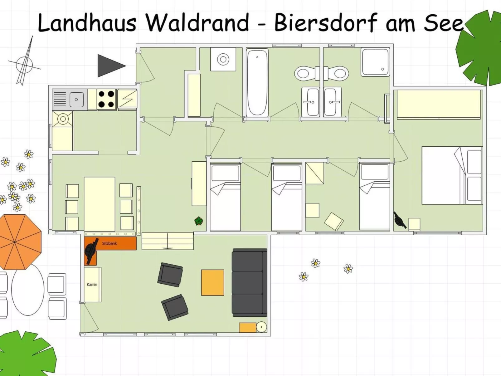 In Hamm mit Offenem Kamin-Binnen