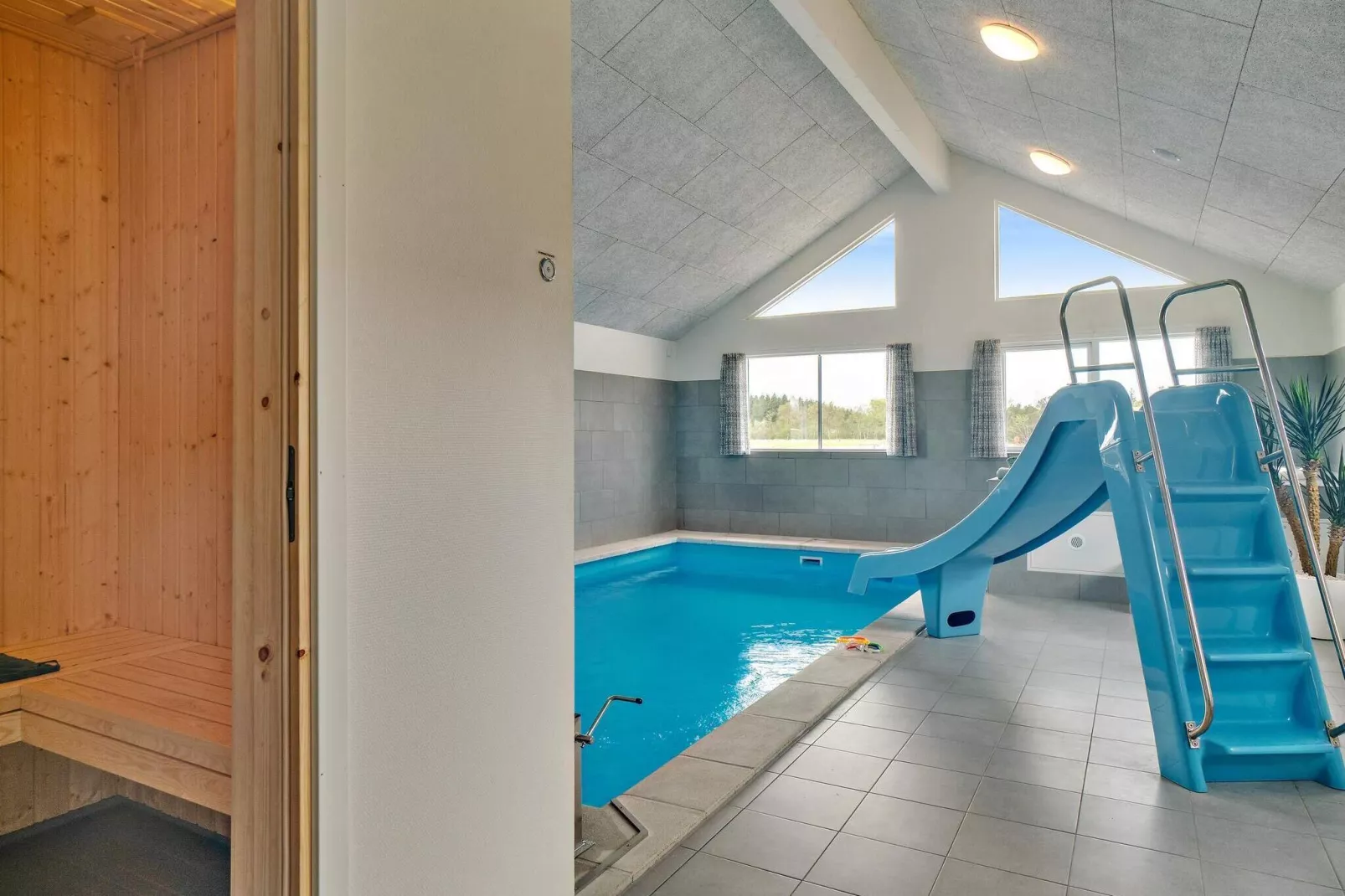 5 sterren vakantie huis in Nørre Nebel-Zwembad