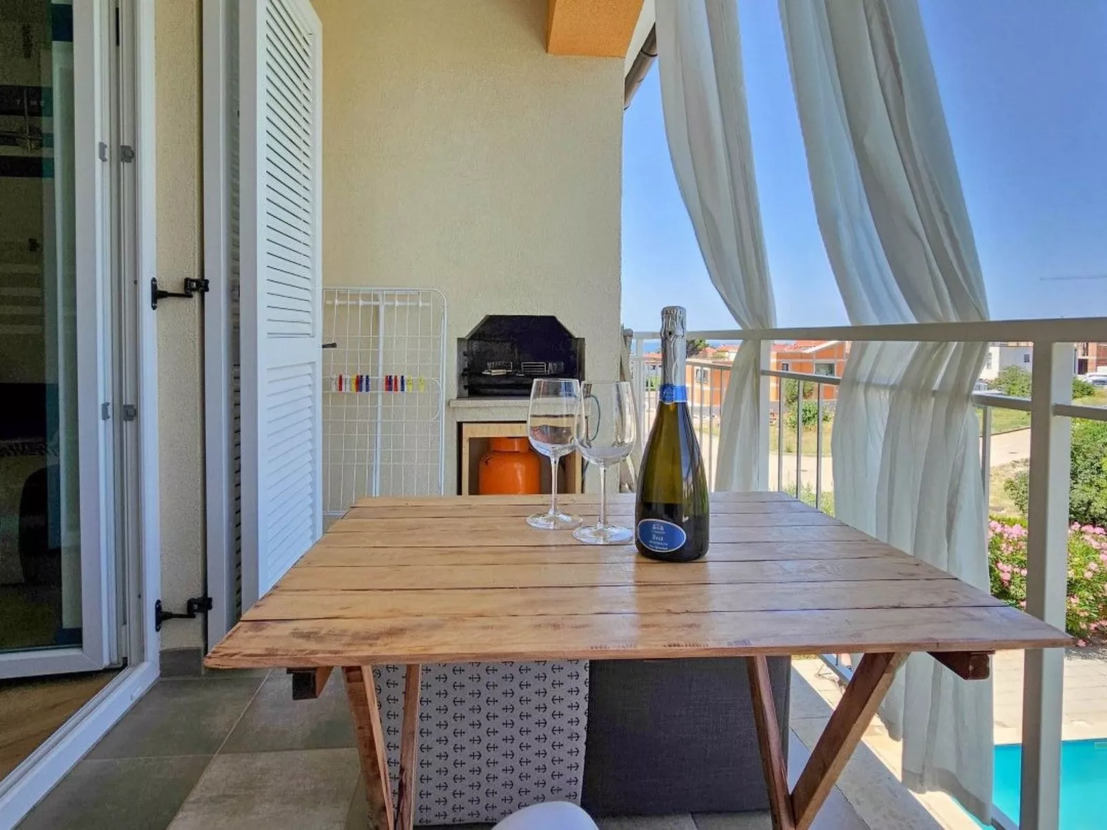 Für 3 Personen ca. 60 m&sup2; in Stancija Vinjeri Novigrad, Adriaküste Kroatien-Buiten