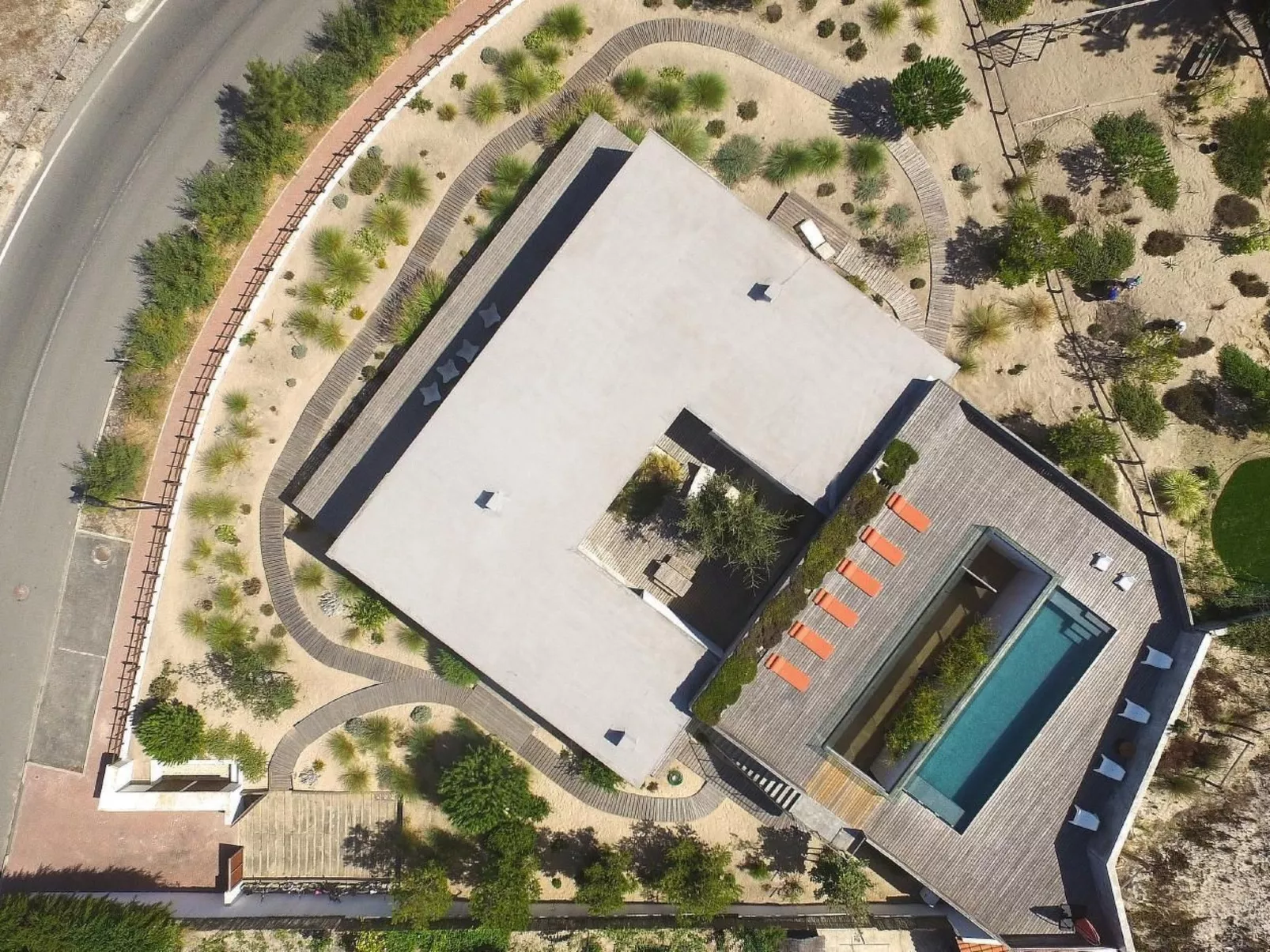 Exklusive Design-Villa in den Dünen, Pool auf dem Dach-Image-tags.info