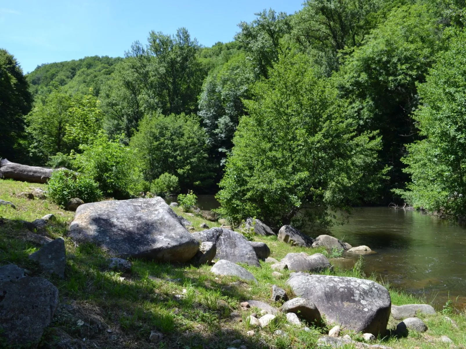 Wassermühle am Fluss-Buiten