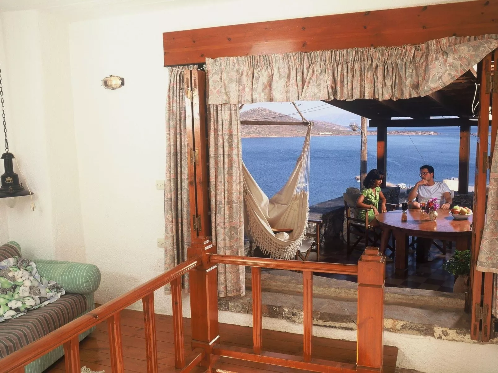 Meerblick-Ferienhaus Argyro in Mavrikiano.