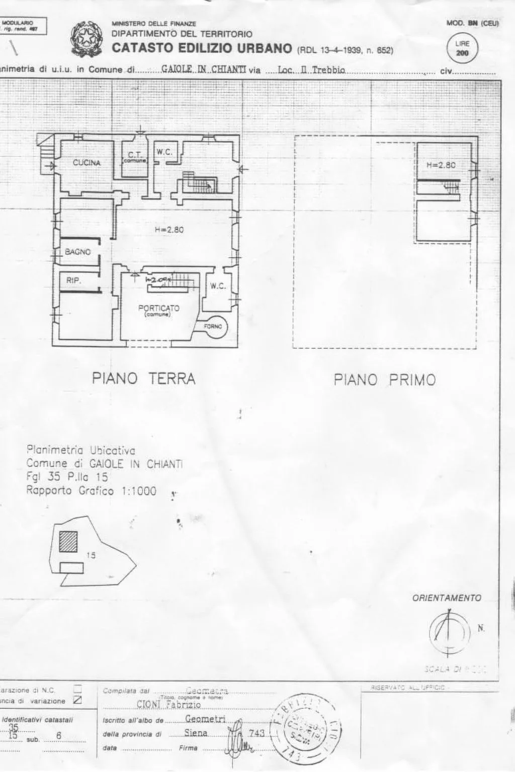 Anwesen "Casa Colonica" mit eigenem Garten und Grill-Binnen