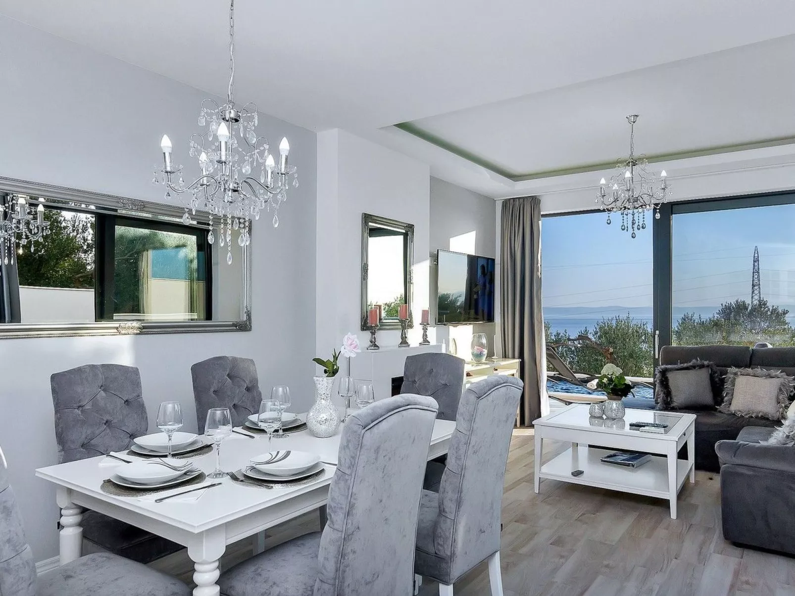 In Makarska mit Schöner Terrasse-Binnen