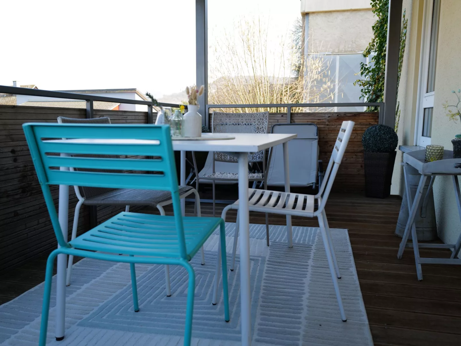 Schiefer Blick, Wohnung mit Terrasse und Balkon